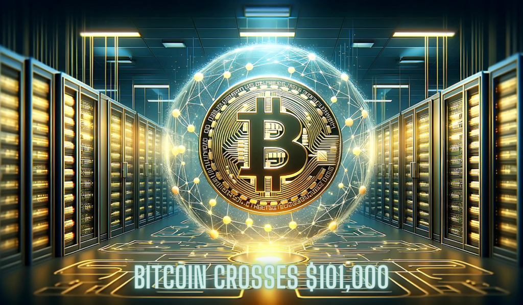 Bitcoin crosses $101,000.